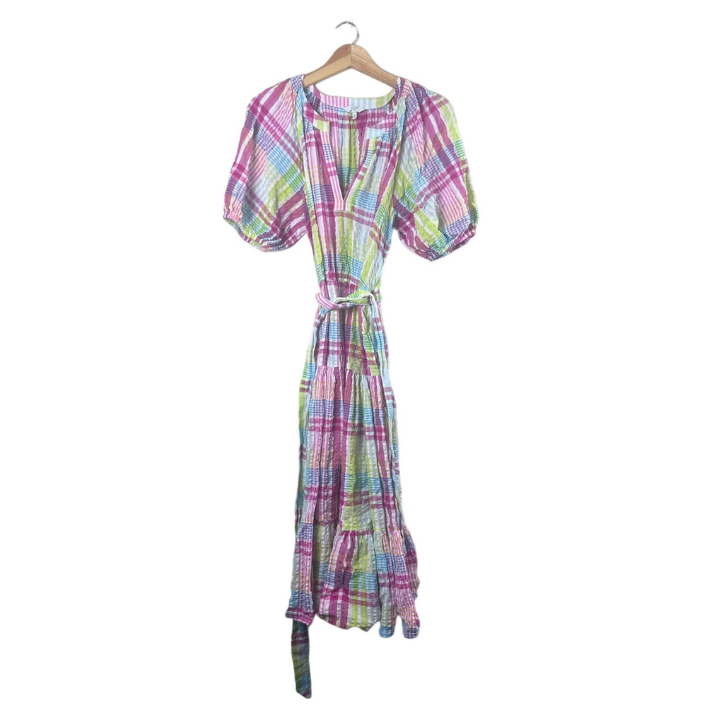 Women's Colorful Crown & Ivy Tie Waist Dress M